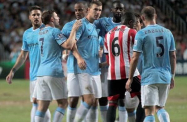 sunderland friendly 2013 to 14 dzeko goal celeb